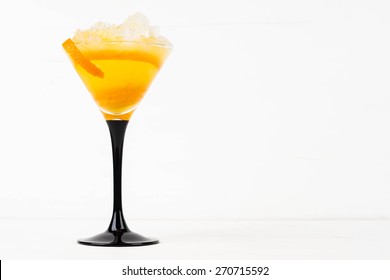 Orange Cocktail In A Martini Glass