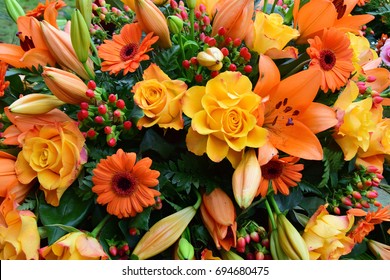 Orange Coffin Flowers