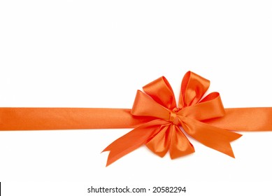 Orange Color Bow