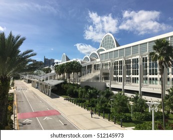 Orange County Convention Center - International Drive - Orlando, Florida - October 8, 2016 sunny day right before a Jeunesse Global Expo event to promote company growth and new product line.