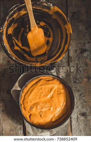 Cake with carrots and courgettes