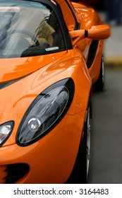 Orange Exotic Sports Car