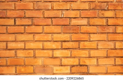 Orange Exposed Brick Wall Background