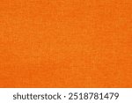 Orange fabric cloth texture for background, natural textile pattern.