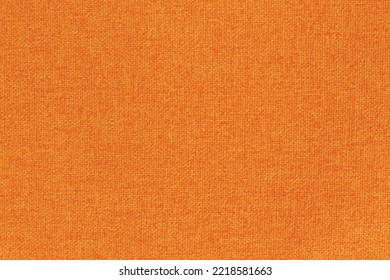 Orange fabric cloth texture for background  natural textile pattern 