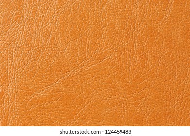 Orange Faux Leather Background Texture