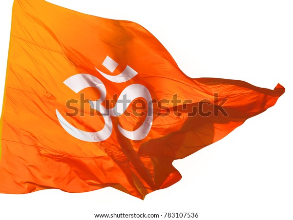 Orange Flag Om Sign Om Flag Stock Photo (Edit Now) 783107536