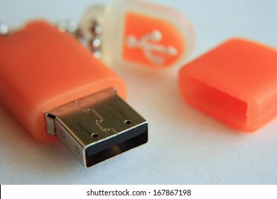 Orange Flash Drive