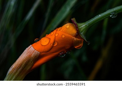 Orange Flower with morning dew - Powered by Shutterstock