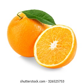 Orange fruit close-up isolated on a white background
 - Shutterstock ID 326525753