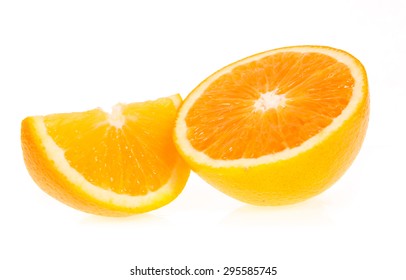 Orange Fruit Half Slice Isolated On Stock Photo 295585745 | Shutterstock