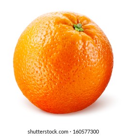 Ripe Orange Isolated On White Background Stock Photo (Edit Now) 606022676