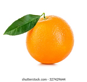 Orange Fruit Isolated On A White Background.