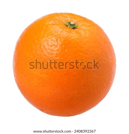 Orange fruit isolated on the white background, Orange single, full depth of field, clipping path, cut out