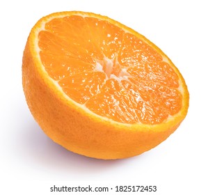 Orange Fruit On White Background, Dekopon Orange Or Sumo Mandarin Tangerine Isolated On White Background With Clipping Path.