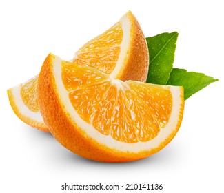 Orange Fruit Slice Isolated 