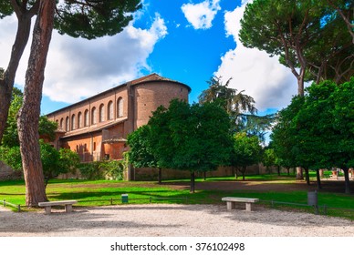 Orange Garden (Parco Savello Giardino Degli Aranci) On The Aventine Hill In Rome. Italy