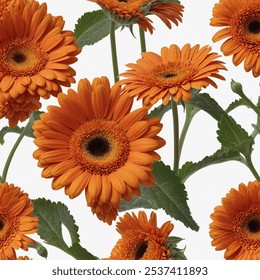 The orange gerbera daisy is a vibrant and cheerful flower known for its bold, bright hue and large, open petals. - Powered by Shutterstock