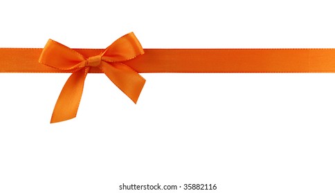 orange gift ribbon