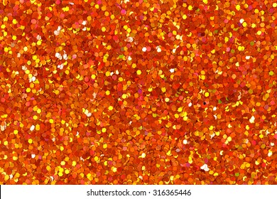 Orange Glitter Texture.