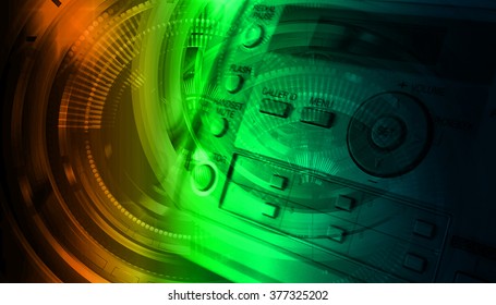 orange green blue illustration of technology internet network computer background with binary number, style. infographics. Information. motion blur. pixel. Binary digit. number. Odometer,clock, watch