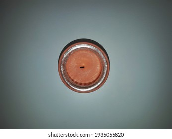 Orange Half Empty Candle Jar