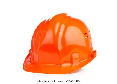 Orange Hard Hat Isolated On White Stock Photo 71595385 | Shutterstock