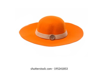 a orange hat