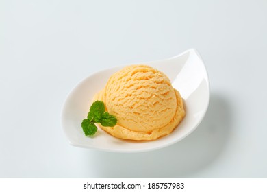 Orange Ice Cream Scoop