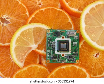 Orange and image sensor  background
