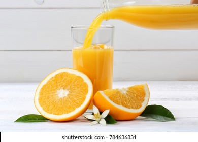 Orange Juice Pouring Pour Oranges Fruit Fruits Drink