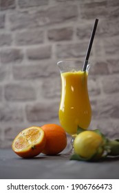 Orange Juice With A Squirt Of Lemon