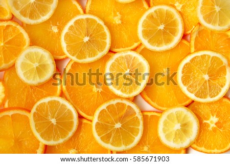 orange and lemon background