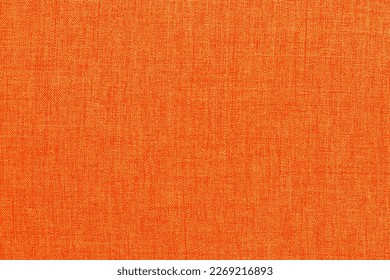 Orange linen fabric texture background  seamless pattern natural textile 