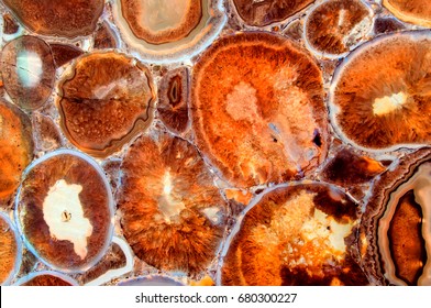 Orange Luxury Marble Texture With Circle