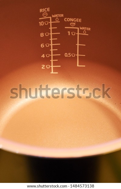 Orange Metal Pot Slow Cooker White Stock Photo Edit Now 1484573138
