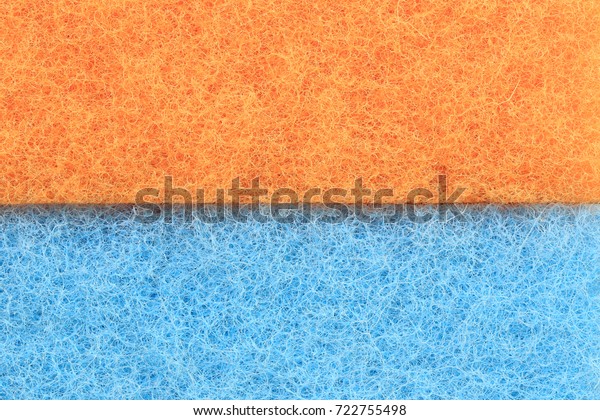 Orange mix Blue Plastic fibers Texture background\
for design in your work.