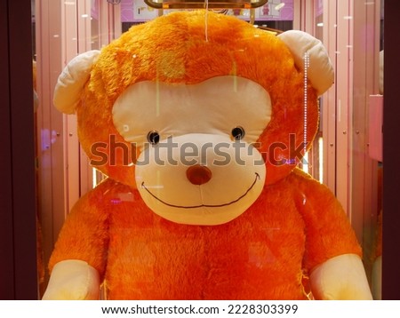 orange monkey doll in timezone