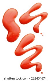 Orange Nail Polish Spills