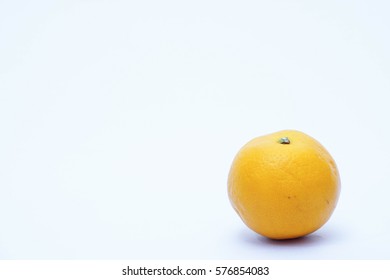 Orange on isolated white background - Shutterstock ID 576854083