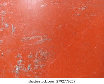 Orange Painted Surface Texture. Bright weathered paint background with scratches and worn marks, suitable for graphic design and creative backdrops