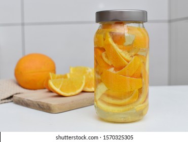 Orange Peel Infused Vinegar For All Purpose Cleaning, Homemade, Zero Waste, Natural Cleaner.