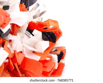 Orange Pom Poms