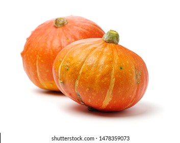 Orange Pumpkin On White Background 