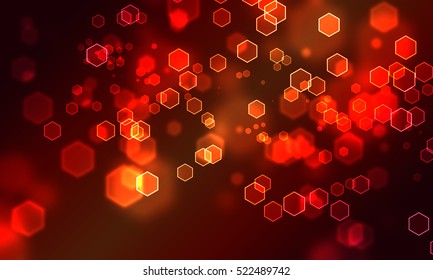 orange red hexagon bokeh look like in the cyber world for backgrond - Powered by Shutterstock - Get 15% off with code: PIKWIZARD15