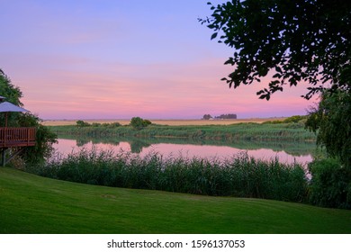 Orange River Sunset In South Africa , Free State