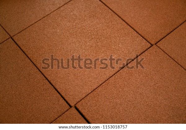 Orange Rubber Floor Mat Tiles Inside Stock Photo Edit Now 1153018757