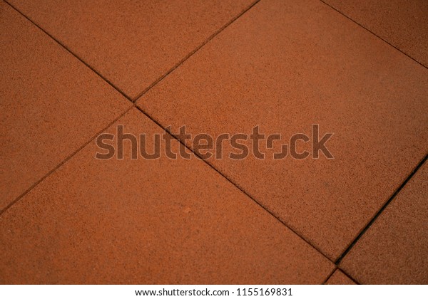 Orange Rubber Floor Mat Tiles Inside Stock Photo Edit Now 1155169831
