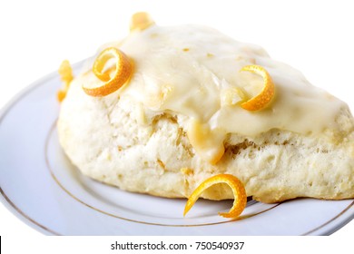 Orange Scone On Plate