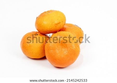 Orange shote in white background